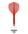 Condor Axe 120 trojkrídlové letky Clear Red Standard