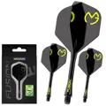 Winmau letky Fusion MvG Design Black & Green No.2