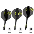 Winmau letky Fusion MvG Design Black & Green No.2