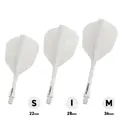 Winmau letky Fusion Solid White No.6