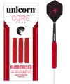 Unicorn šípky Core Plus Rubberised Red steel 25g