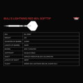 Bulls NL šípky Lightning Red soft 21g
