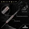 Mission šípky Arkitekt soft 19g