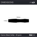 Red Dragon šípky Clarion Black soft 20g