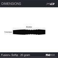Red Dragon šípky Fusion Plus soft 20g
