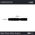 Red Dragon šípky Peter Wright Black Racer soft 20g