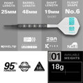 Target šípky Rob Cross 95K soft 18g