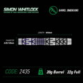 Winmau šípky Simon Whitlock 2435 soft 22g
