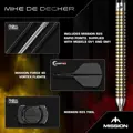 Mission šípky Mike De Decker V2 R2.5 steel 24g