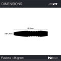 Red Dragon šípky Fusion Plus steel 25g