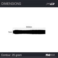 Red Dragon šípky Gerwyn Price Contour steel 25g