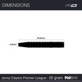 Red Dragon šípky Jonny Clayton Premier League SE steel 22g