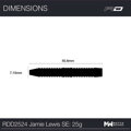 Red Dragon šípky Jamie Lewis SE steel 25g