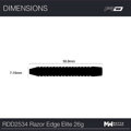 Red Dragon šípky Razor Edge Elite steel 26g