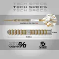 Red Dragon šípky Paradym Gold Parallel steel 26g