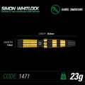 Winmau šípky Simon Whitlock Onyx AU steel 23g