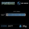 Winmau šípky Poseidon steel 25g
