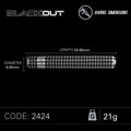 Winmau šípky Blackout steel 21g