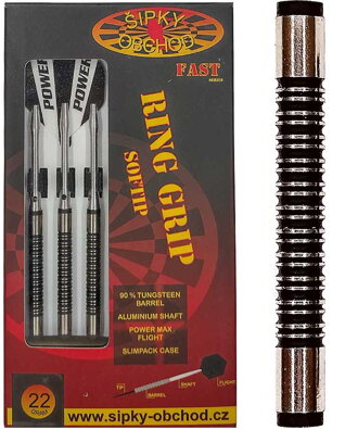 Ruthless šípky Ring Grip 1 Fast soft 22g