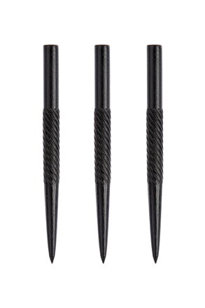 Winmau hroty steelové Spiral Black 32 mm