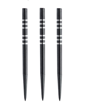 Winmau hroty steelové Black Re-grooved 41 mm 