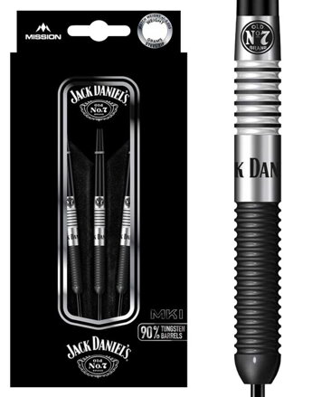 Jack Daniels šípky Black steel 23g