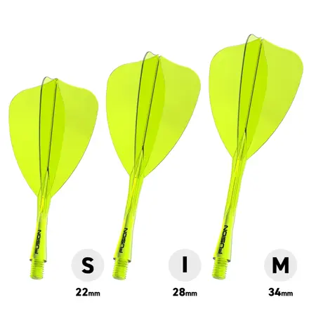 Winmau letky Fusion Arrow Yellow