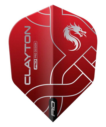 Red Dragon letky Jonny Clayton Red & Black No.6