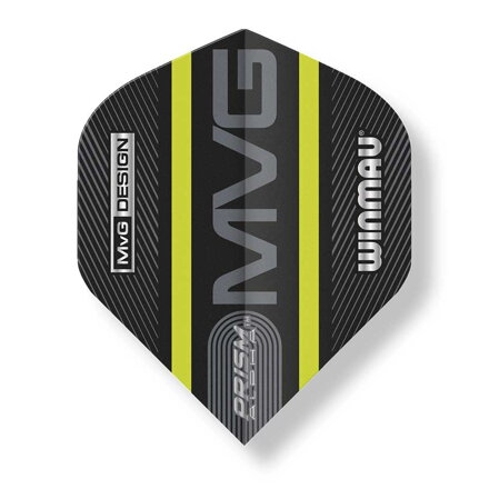 Winmau letky Prism Alpha MVG 2021 Black & Green