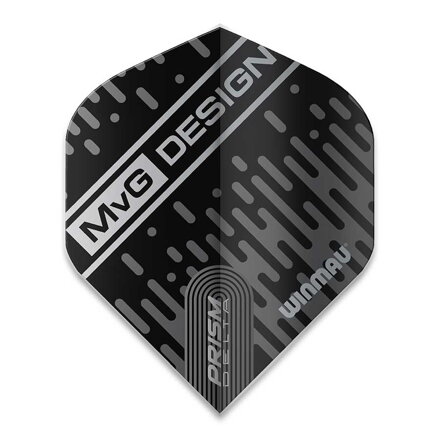 Winmau letky Prism Delta MvG Design Black & Grey