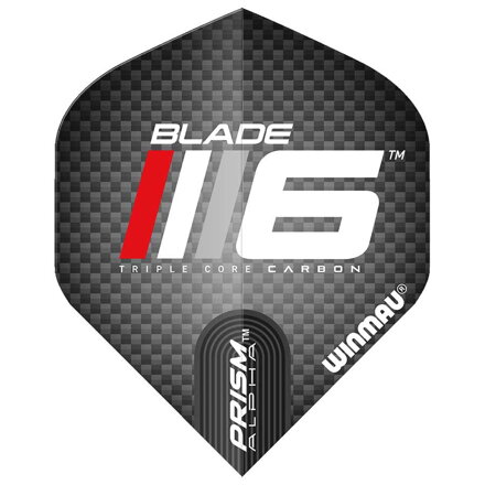 Winmau letky Blade 6 Prism Alpha Black & Red