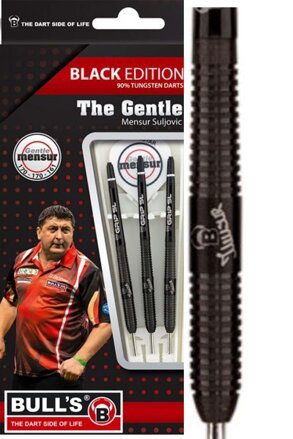 Bulls šipky Champions Mensur Suljovic Black Steel 23g