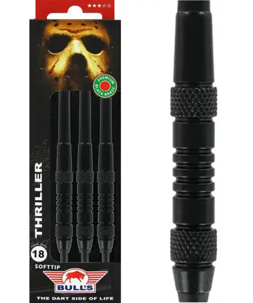 Bulls NL šípky Thriller Black Brass soft 18g