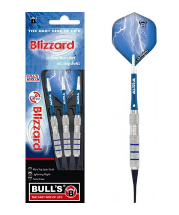 Bulls šipky Blizzard 3 soft 16g