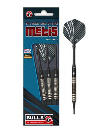 Bulls šípky Metis Black soft 18g