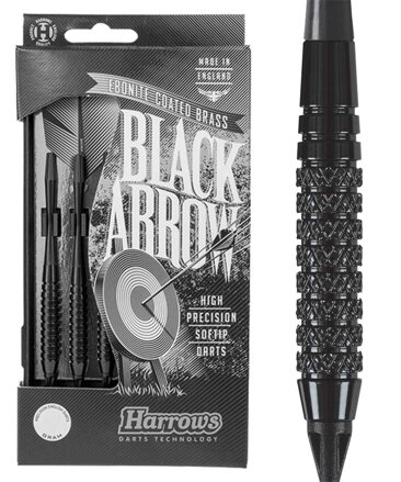 Harrows šípky Black Arrow soft 16g K