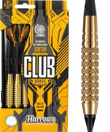 Harrows šípky Club Brass soft 18g K