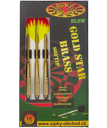 Ruthless šípky Gold Star 2 Slow 16g