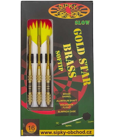 Ruthless šípky Gold Star 3 Slow 16g