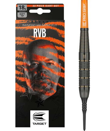 Target šípky Raymond van Barneveld RVB Brass Soft 18g