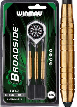 Winmau šípky Broadside Brass soft 18g