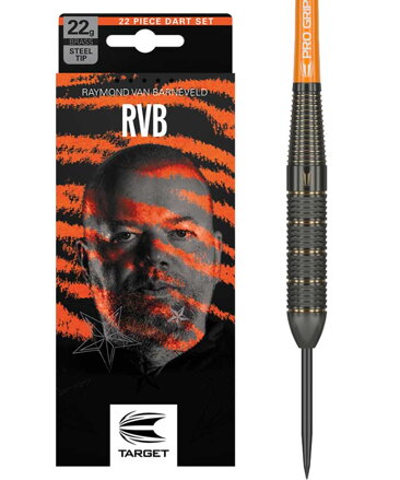 Target šípky Raymond van Barneveld RVB Brass Steel 22g