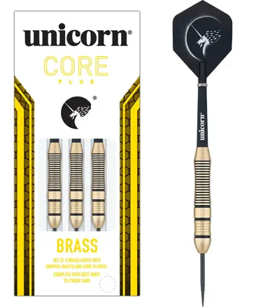 Unicorn šípky Core Plus Brass Style 2 steel 26g