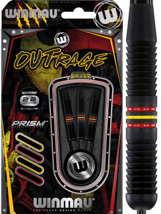 Winmau šípky Outrage steel 22g