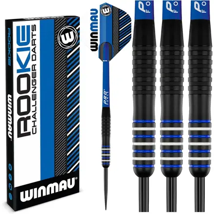 Winmau šípky Rookie Brass Blue steel 20g