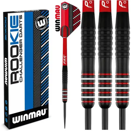 Winmau šípky Rookie Brass Red steel 20g