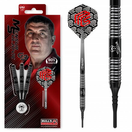 Bulls šípky Mensur Suljovič G3 soft 18g