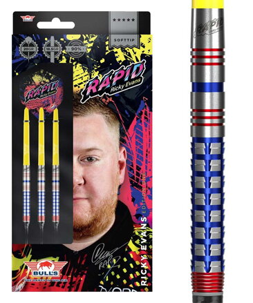 Bulls NL šípky Ricky Evans 90 soft 20g