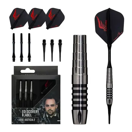 Cosmo Darts šípky Jose Justicia V2 soft 18g