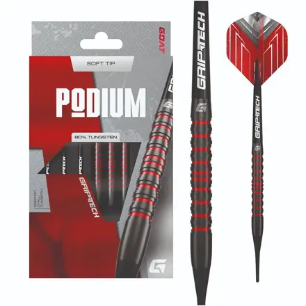 Goat šípky Podium Black & Red soft 20g